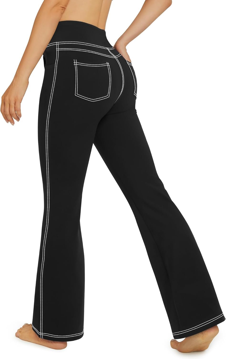 G4Free Flare Yoga Pants for Women High Waist Bootcut 4 Pockets