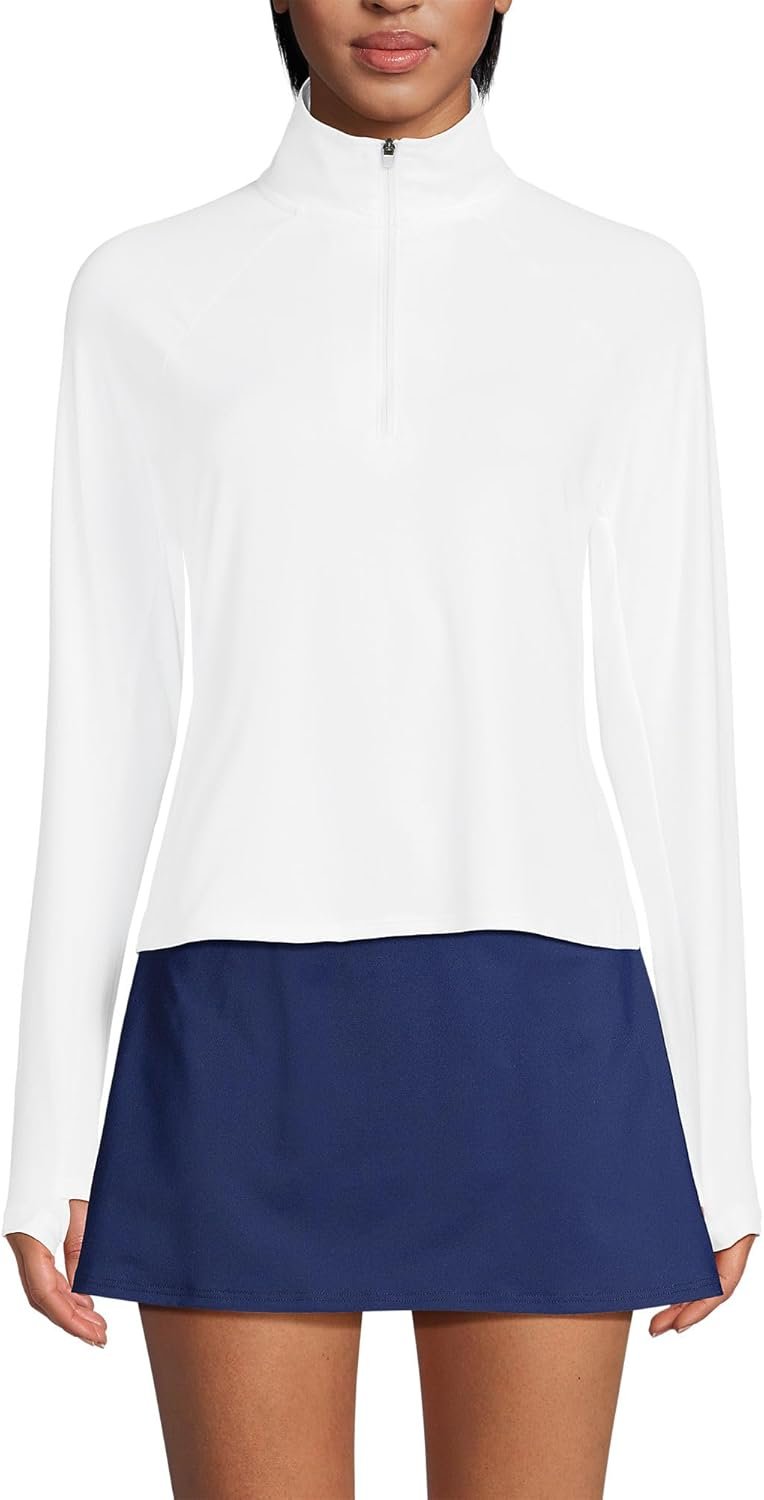 Lands' End Quarter Zip Rash Guard