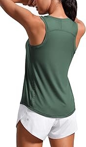 CRZ YOGA Lightweight High Neck Racerback Tank