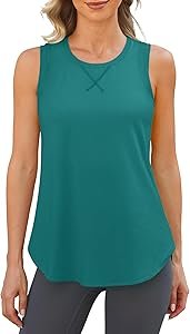 CRZ YOGA Seamless Breathable High Neck Tank