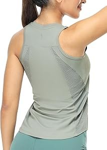 BALEAF High Neck Workout Tank with UPF 50+