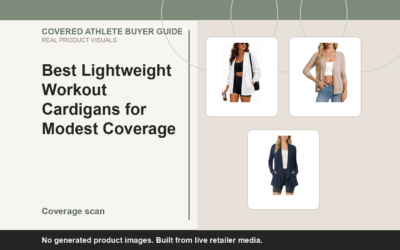 Covered Athlete real-product banner for Best Lightweight Workout Cardigans for Modest Coverage (2026)