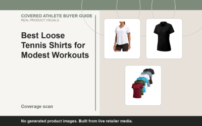 Covered Athlete real-product banner for Best Loose Tennis Shirts for Modest Workouts (2026)