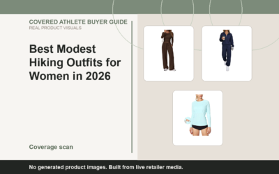 Covered Athlete real-product banner for Best Modest Hiking Outfits for Women in 2026