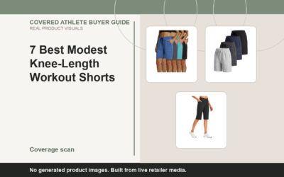 Covered Athlete real-product banner for 7 Best Modest Knee-Length Workout Shorts (2026)