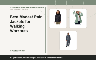 Covered Athlete real-product banner for Best Modest Rain Jackets for Walking Workouts (2026)