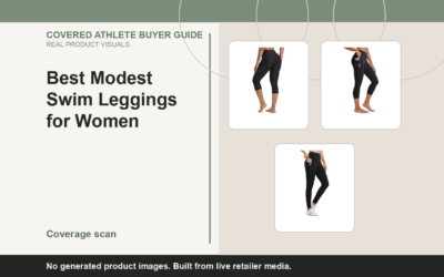 Covered Athlete real-product banner for Best Modest Swim Leggings for Women (2026)