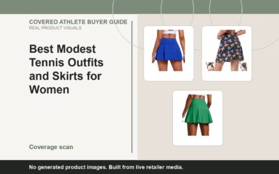 Covered Athlete real-product banner for Best Modest Tennis Outfits and Skirts for Women (2026)