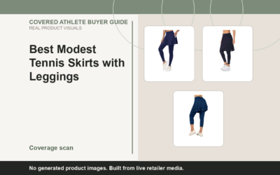 Covered Athlete real-product banner for Best Modest Tennis Skirts with Leggings (2026)