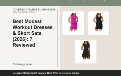 Covered Athlete real-product banner for Best Modest Workout Dresses & Skort Sets (2026): 7 Reviewed