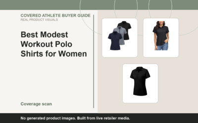 Covered Athlete real-product banner for Best Modest Workout Polo Shirts for Women (2026)