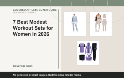 Covered Athlete real-product banner for 7 Best Modest Workout Sets for Women in 2026