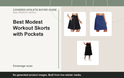 Covered Athlete real-product banner for Best Modest Workout Skorts with Pockets (2026)