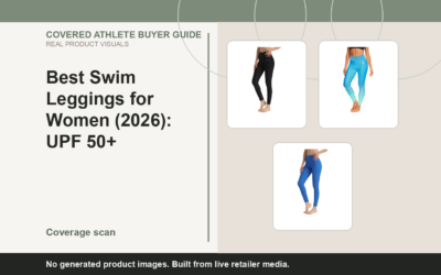Covered Athlete real-product banner for Best Swim Leggings for Women (2026): UPF 50+