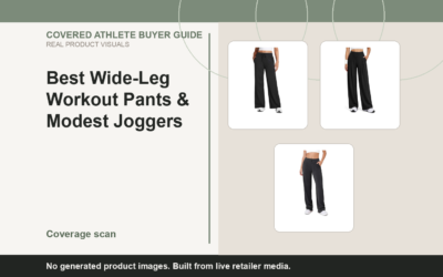 Covered Athlete real-product banner for Best Wide-Leg Workout Pants & Modest Joggers (2026)
